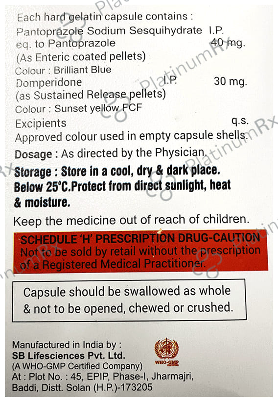 Panfyto DSR 30/40mg Capsule 10s