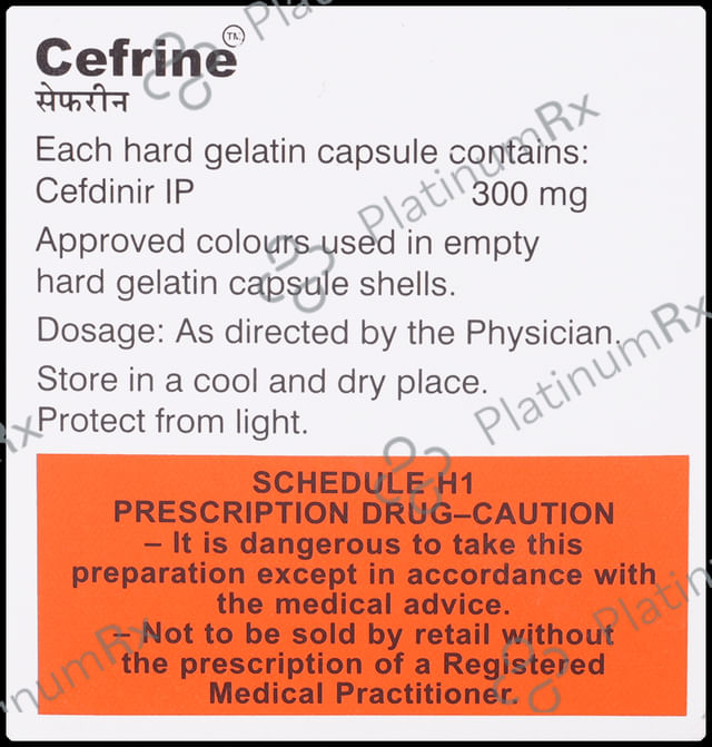 Cefrine 300mg Capsule 10s