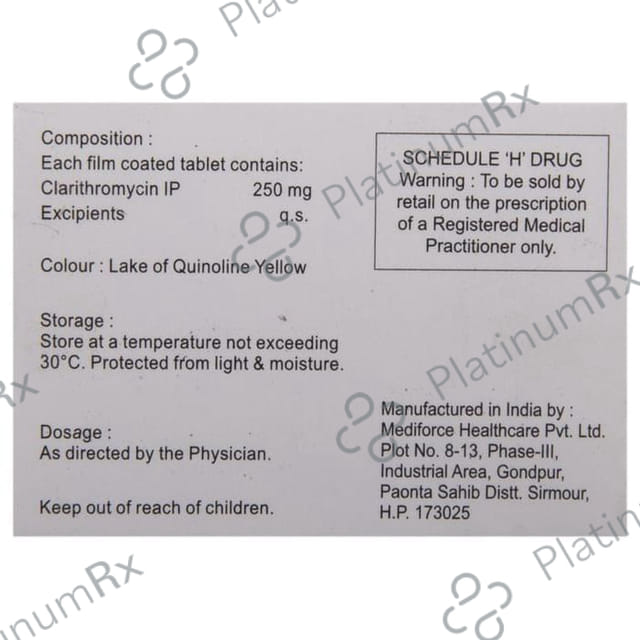 Clarinova 250mg Tablet 10s
