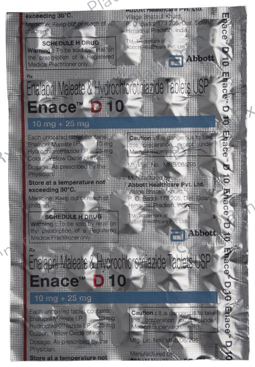 Enace D 10/25 Tablet 30s