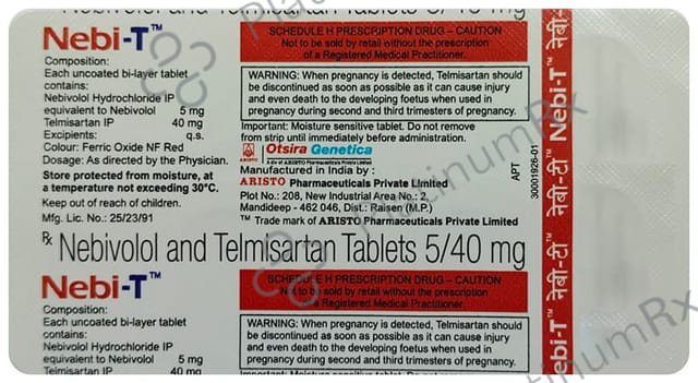 Nebi T 5/40mg Tablet 10s