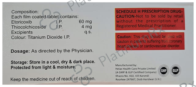 Ecoxal 60/4mg MR Tablet 10s