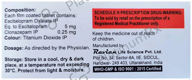 Branspram Lite 0.25/5mg Tablet 10s