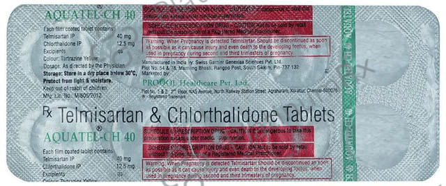 Aquatel CH 40/12.5mg Tablet 10s