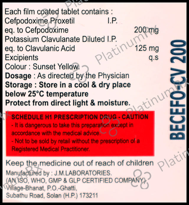 Becefo-CV 200 Tablet