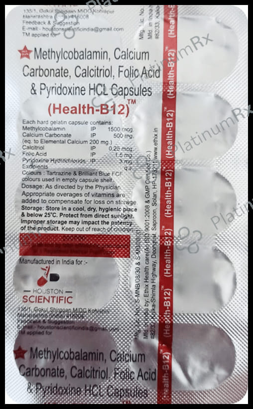 Health B12 Capsule 10s