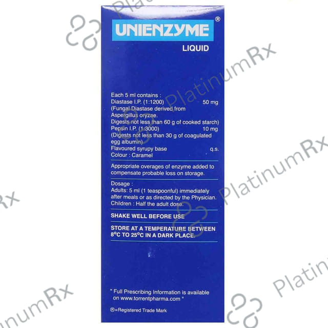 Unienzyme 50/10mg Liquid 200ml