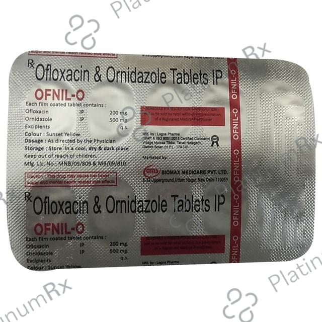 Ofnil O 200/500mg Tablet 10s