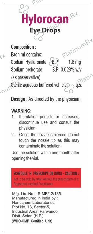 Hylorocan Eye Drop