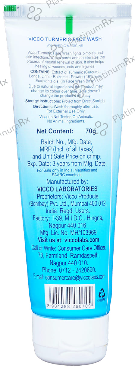 Vicco Turmeric Face Wash 70gm