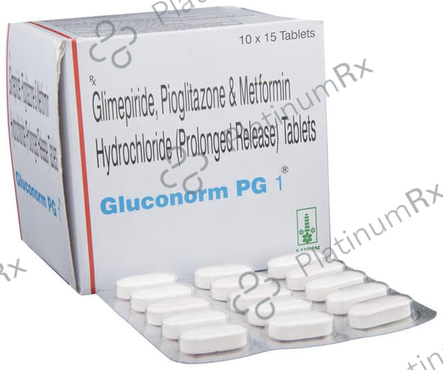 Gluconorm PG 1/500/15mg Tablet SR 15s
