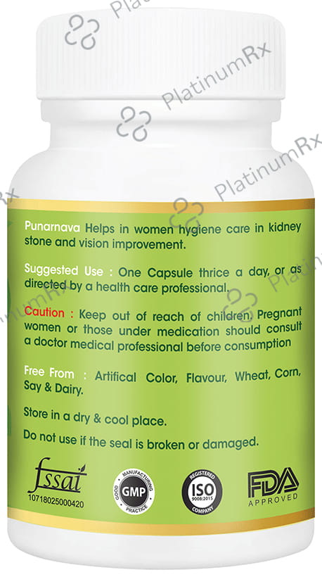 Vitagreen Punarnava 500mg Capsule