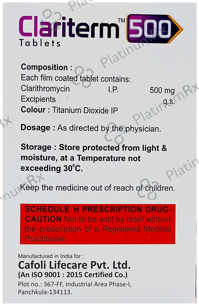 Clariterm 500mg Tablet 10s