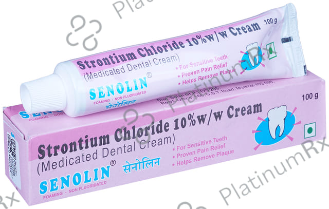 Senolin Foaming 10% Medicated Dental Cream 100gm