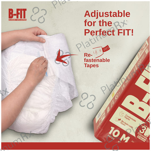 B Fit Economy Adult Diaper Medium 10s