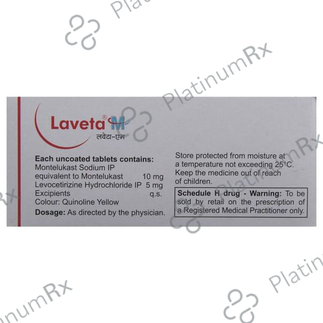 Laveta M 5/10mg Tablet 10s