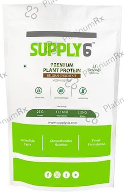Supply6 Premium Plant Protein Belgian Chocolate 1 Powder