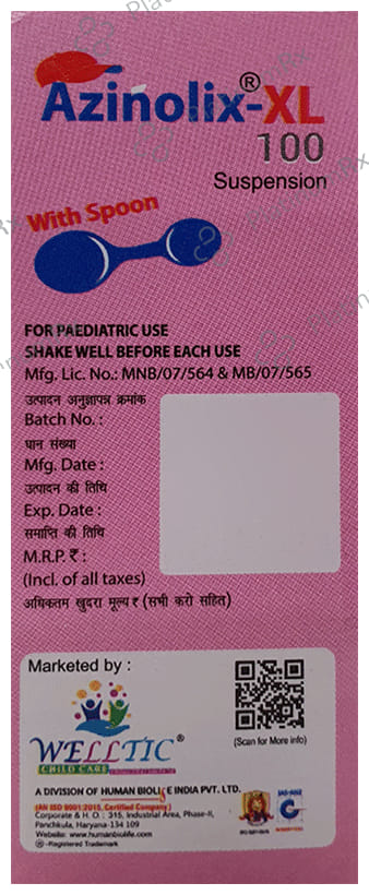 Azinolix XL 100mg Syrup 30ml