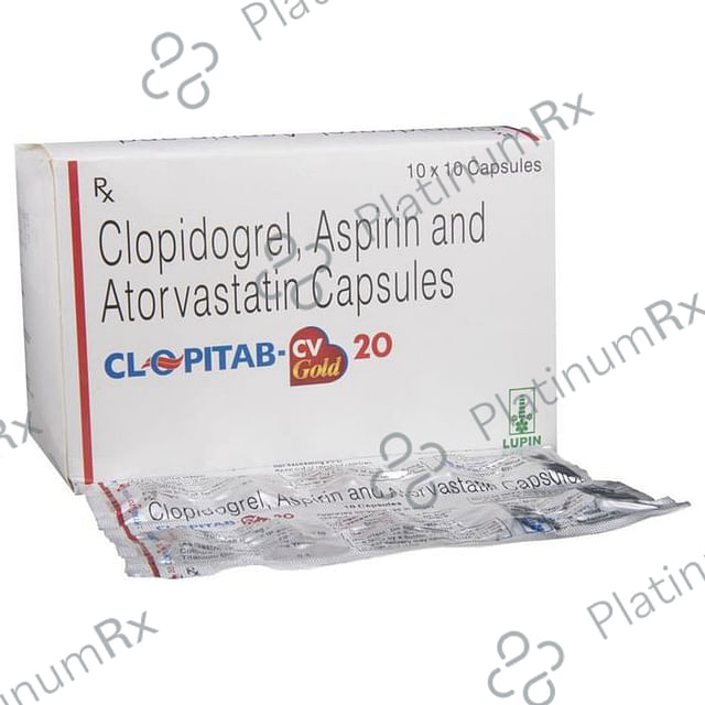 Clopitab CV Gold 20/75/75mg Capsule 10s