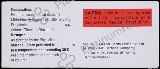 Hypodrin 2.5 Tablet 10s