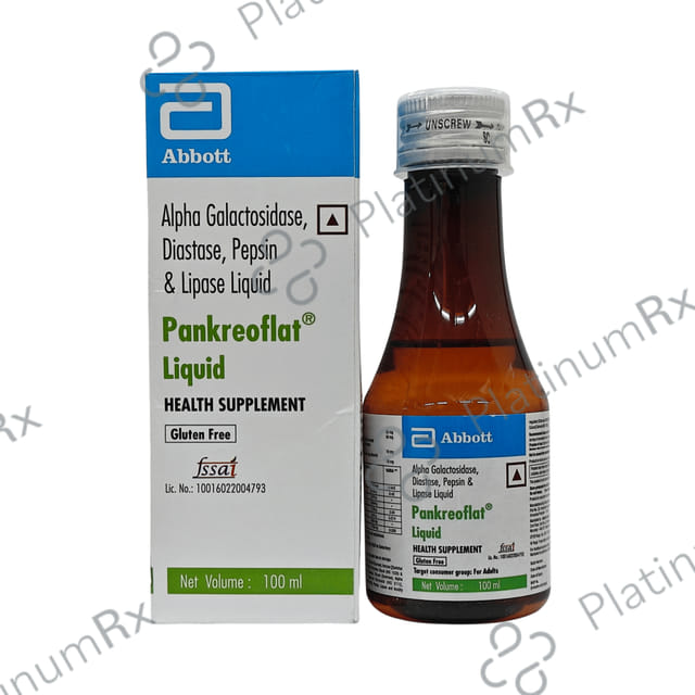 Pankreoflat Digestive Enzyme Liquid 100ml