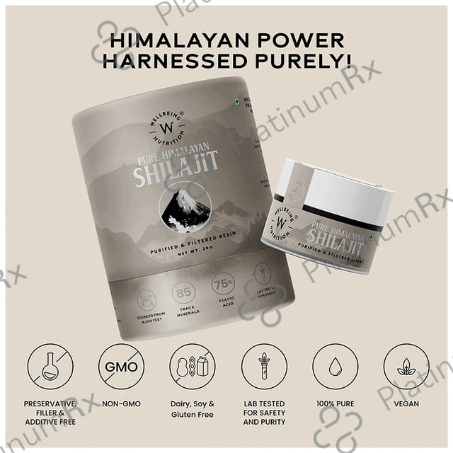 Wellbeing Nutrition Pure Himalayan Shilajit Resin