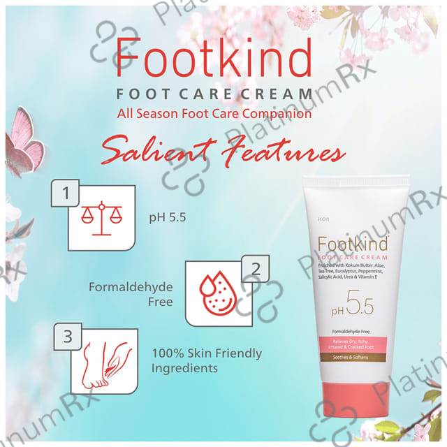 Footkind pH Balanced Foot Care Cream (60gm Each) 2 Tube