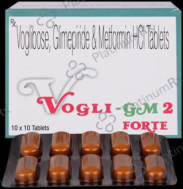 Vogli GM Forte 2/500/0.3mg Tablet SR 10s