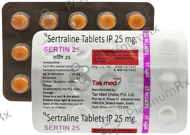 Sertin 25mg Tablet
