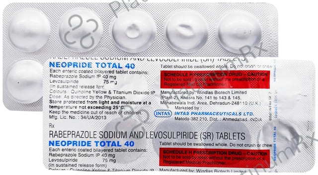 Neopride Total 75/40mg Tablet SR 10s