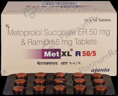 Met XL R 50/5mg Tablet 15s