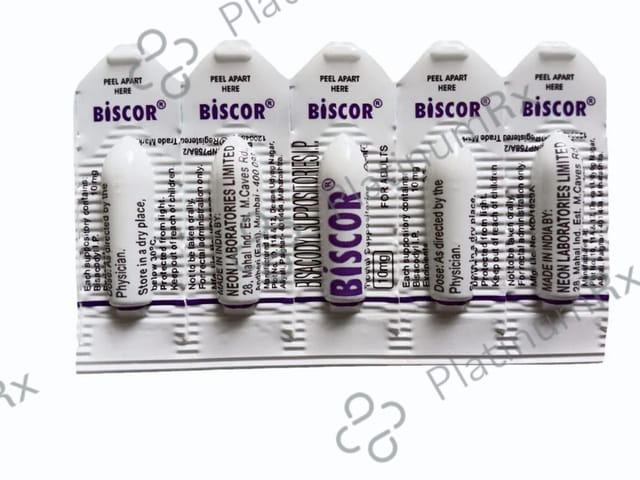 Biscor 10mg Suppository 5s