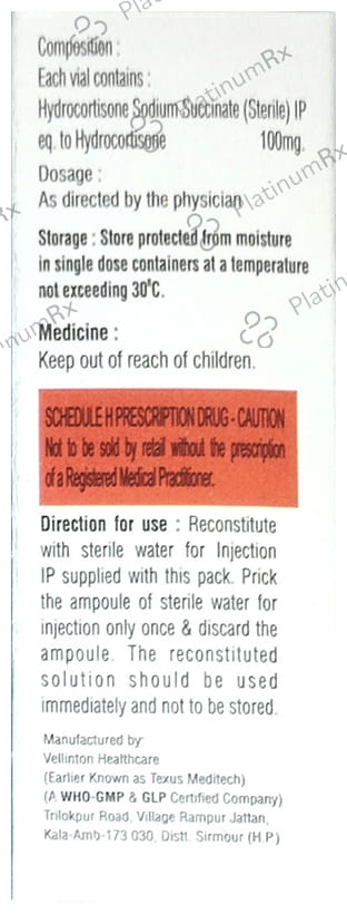 Cortsam 100mg Injection