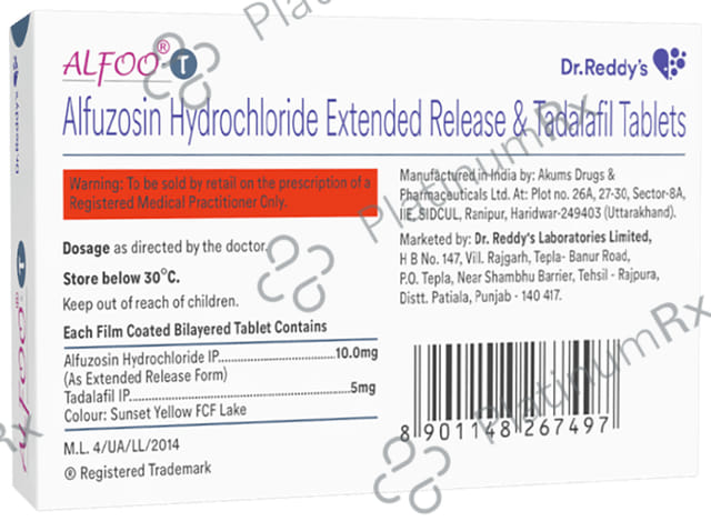 Alfoo T ER 10/5mg Tablet 10s