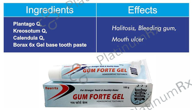Fourrts Gum Forte Gel Homoeopathic Toothpaste