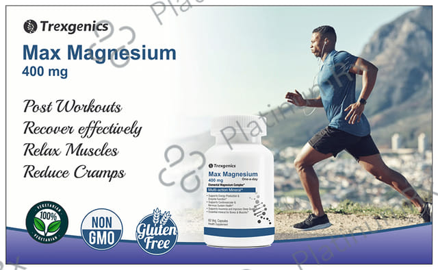 Trexgenics Max Magnesium 400mg Veg. Capsules