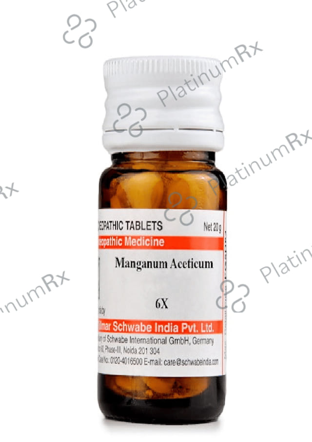 Dr Willmar Schwabe India Manganum Aceticum Trituration Tablet 6X