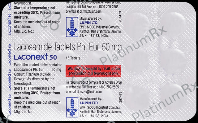 Laconext 50mg Tablet 15s