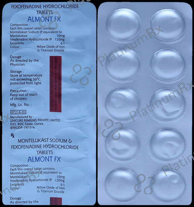 Almont FX 10/120mg Tablet 10s