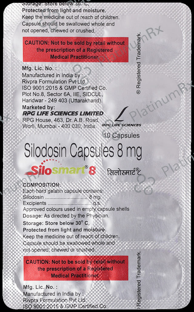 Silosmart 8mg Capsule