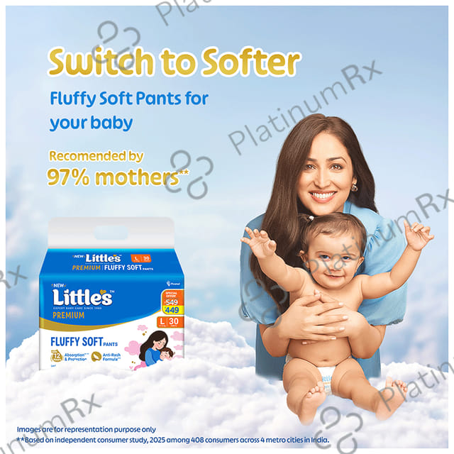 Little's Comfy Cottonsoft Baby Pants Diaper - Size Large