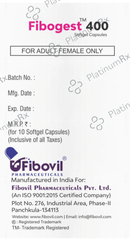 Fibogest 400mg Soft Gelatin Capsule 10s