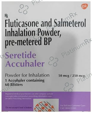 Seretide 50/250mcg Accuhaler Capsule 60s