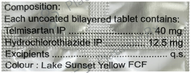 Telcad H 40mg/12.5mg Tablet