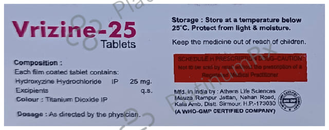 Vrizine 25 Tablet