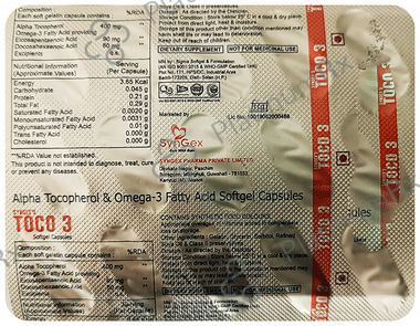Syngex's Toco 3 Softgel Capsule