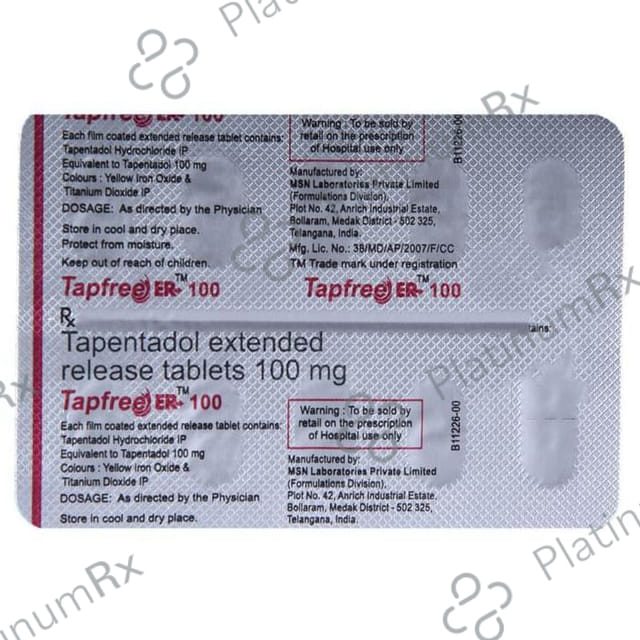 Tapfree 100 Tablet ER