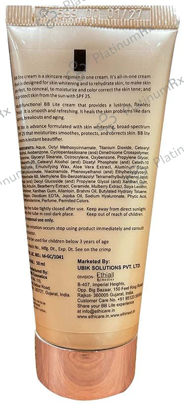 Bb Lite Premium Skin Whitening & Anti Ageing Cream SPF 25 Cream 50ml
