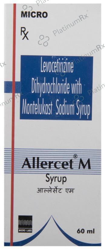 Allercet M 2.5/4mg Syrup 60ml