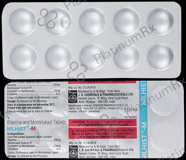 Nilhist M 20mg/10mg Tablet
